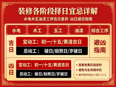 装修阶段宜忌